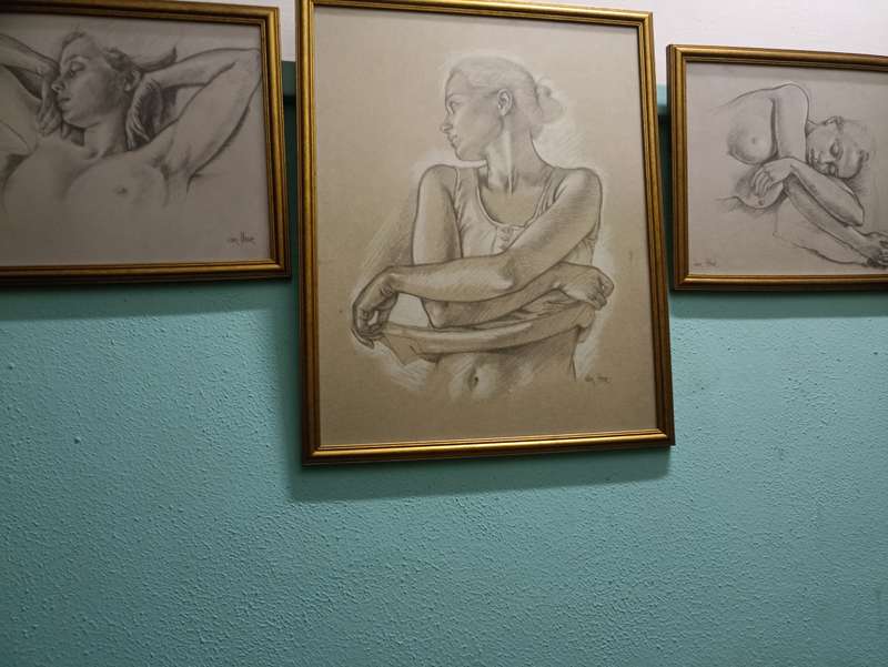 Francine Von Hove pencil sketches