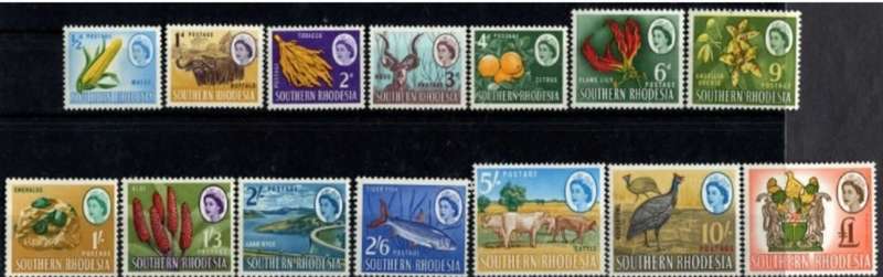 SOUTHERN RHODESIA 1964 MNH DEFINTIVE SET