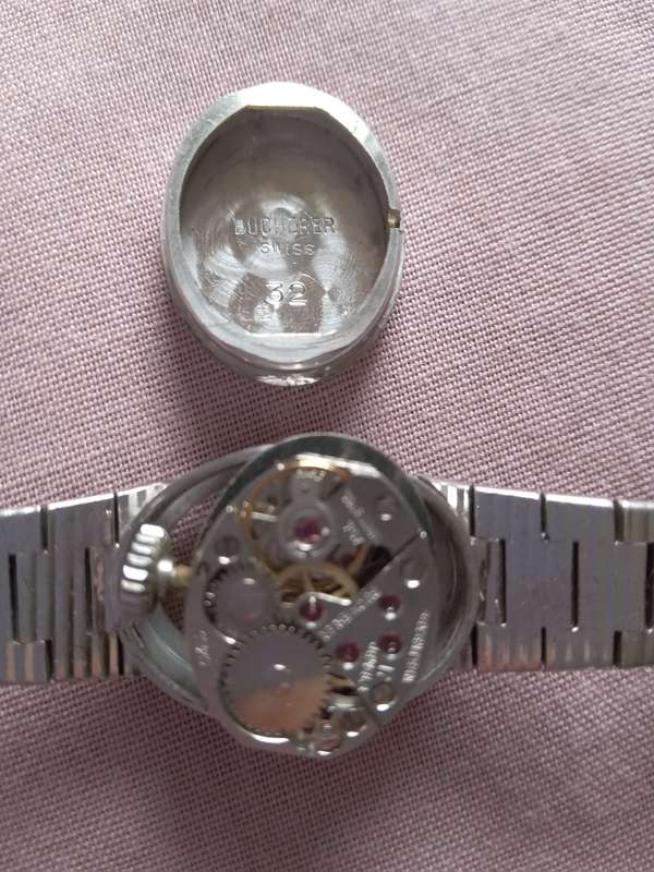 Vintage Bucherer Sterling Silver Ladies Wrist Watch