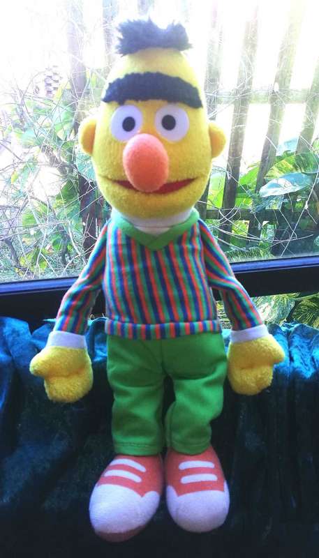 Vintage Bert from Sesame Street 2005 Sesame Workshop. 30cm.