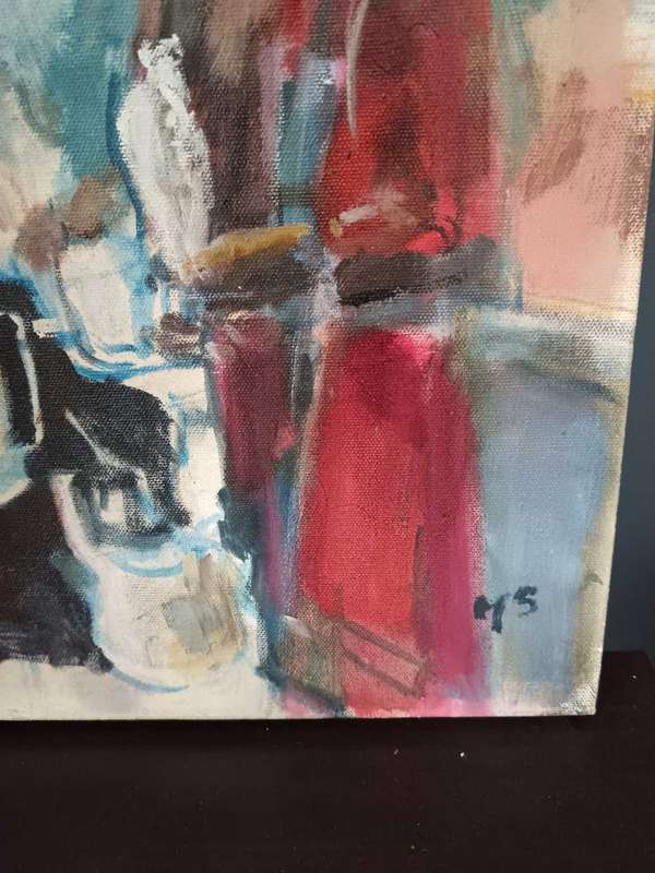 Pottery Studio Painting by Mollie Stiebel