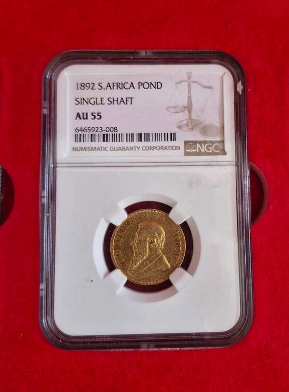 *1892 ZAR Kruger Set - Penny to Pond All graded
