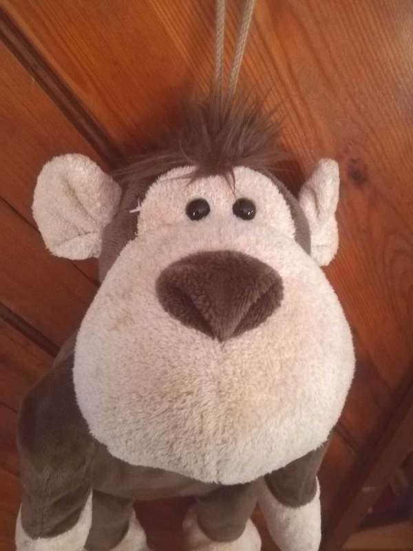 Coconut the Monkey warm water bottle. NICI plush toy. 50cm.