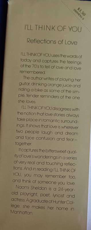 I'll think of you - reflections of love by Naomi Sheldon