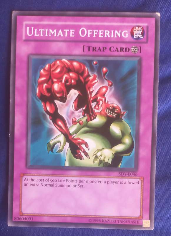 Yu-Gi-Oh Ultimate offering card