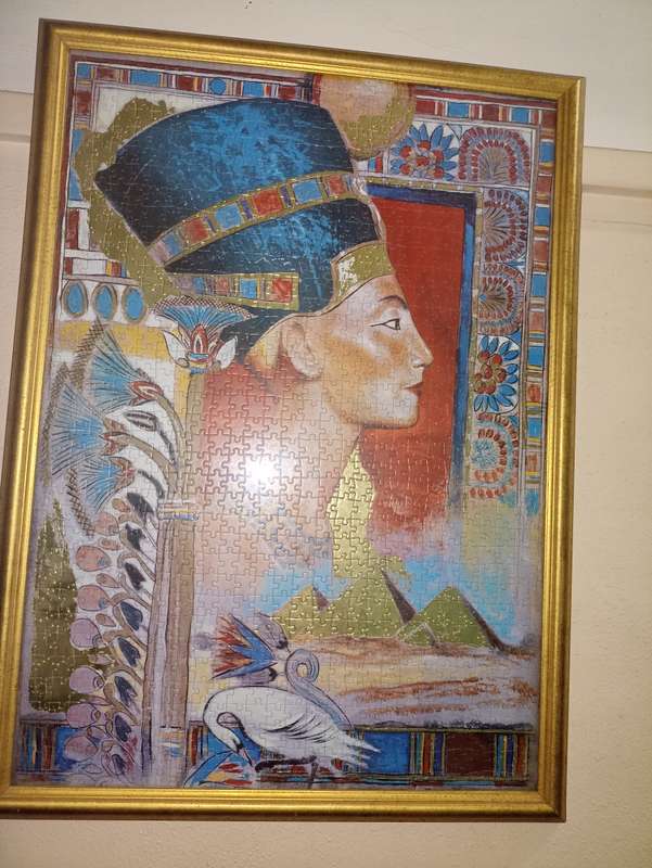 Nevertiti puzzle picture in frame