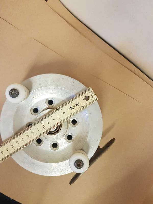 Large aluminium deep sea fishing reel