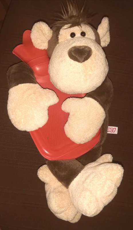 Coconut the Monkey warm water bottle. NICI plush toy. 50cm.