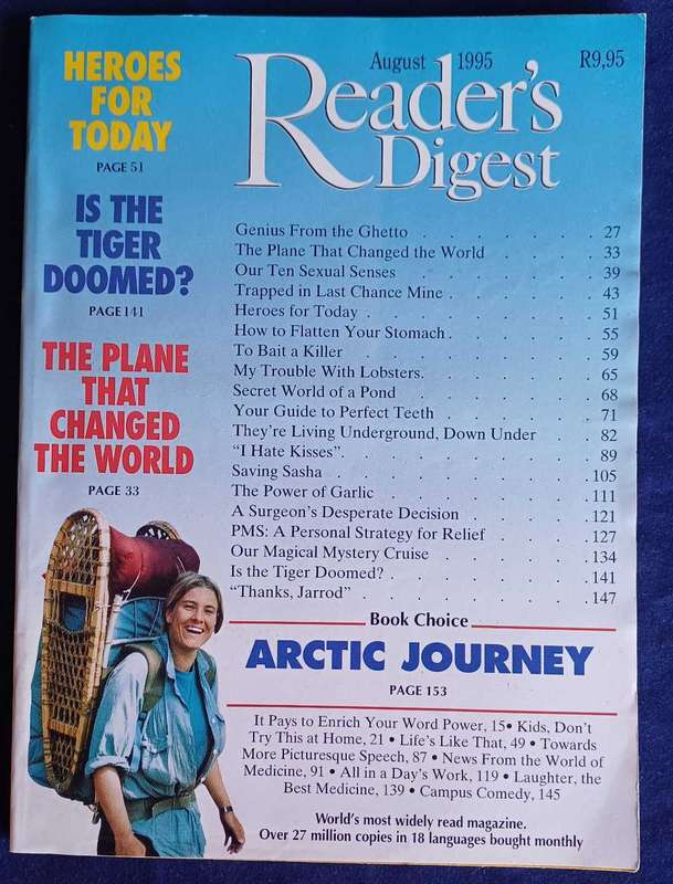 Reader's digest magazine August 1995