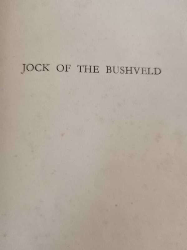 Jock of The Bushveld Book