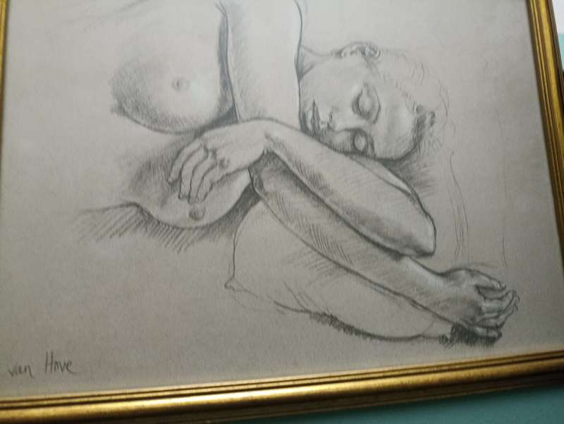 Francine Von Hove pencil sketches