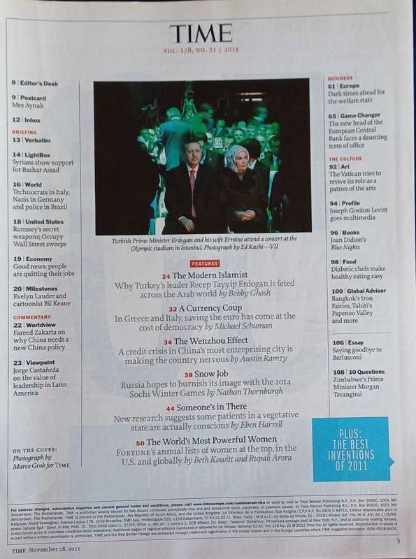 Time magazine November 28, 2011