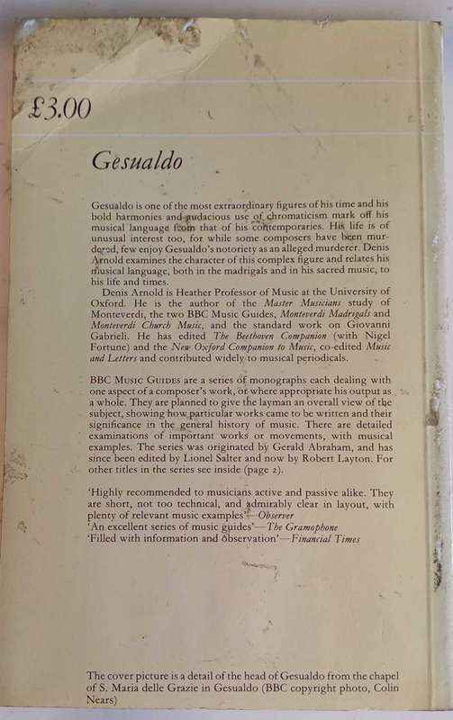 Gesualdo by Denis Arnold