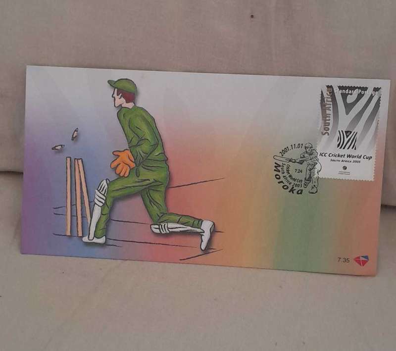 RSA FDC No 7.35 Cricket world cup 2003