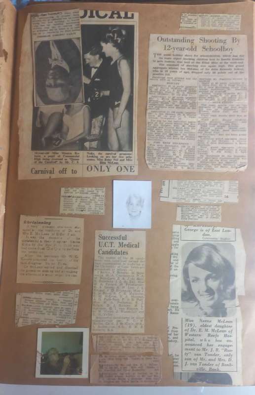 2 x Books with vintage newspaper clippings