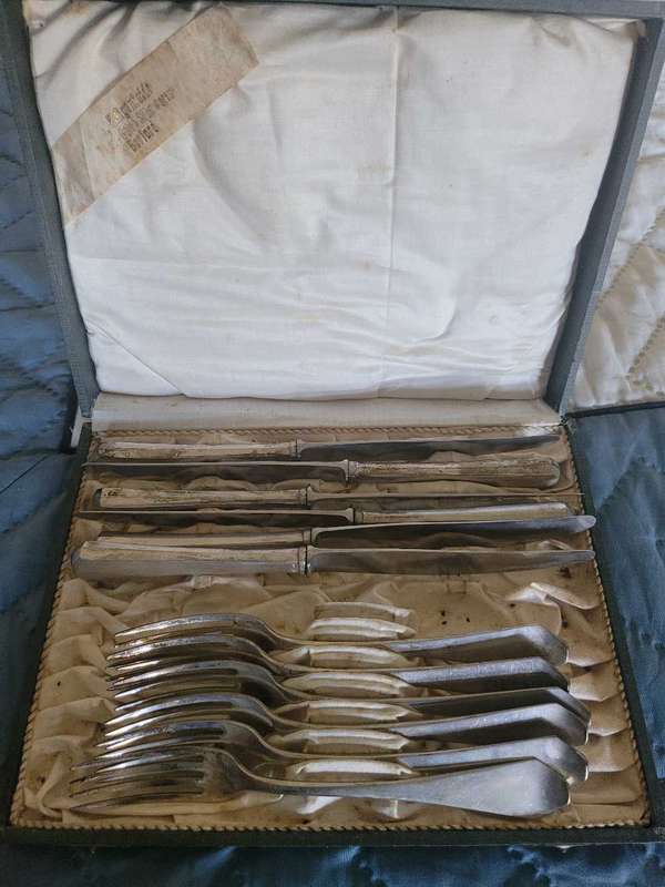 WOW Vintage 800 Silver Knife and Fork Set