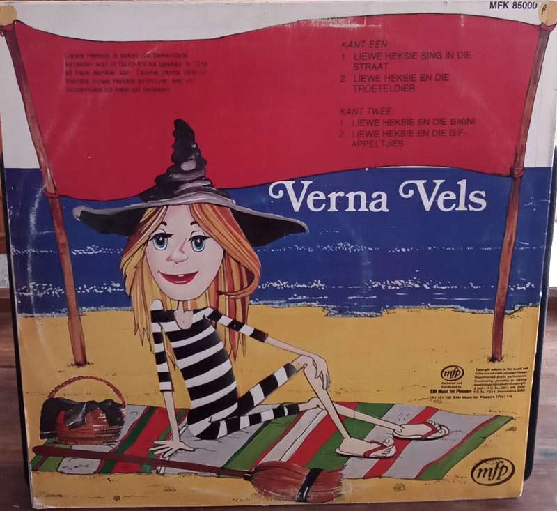 LIEWE HEKSIE - MEJ. SEESAND VERNA VELS LP VINYL RECORD AFRIKAANS