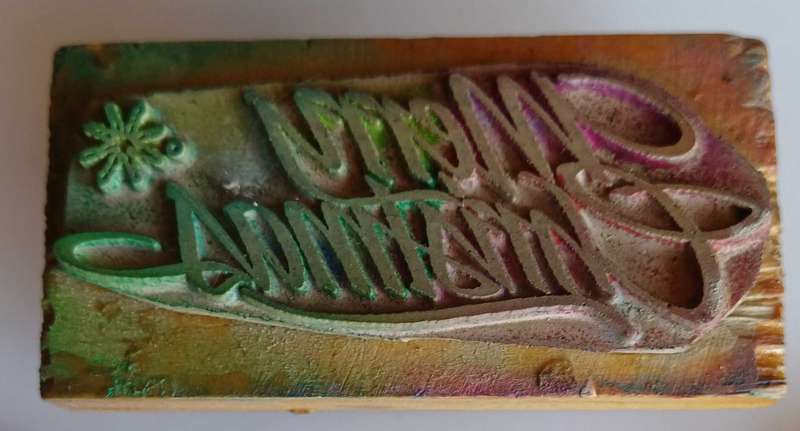 Merry Christmas rubber stamp