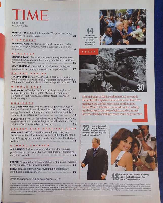 Time magazine June 5, 2006