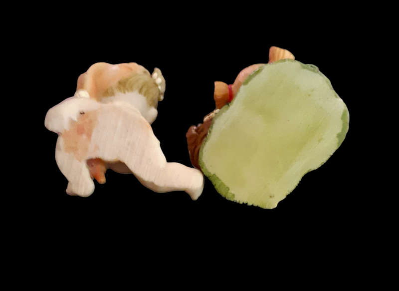 Pair of Baby Girls Figurine