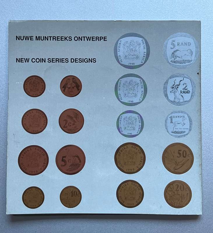 SA Mint New Coins Series 1989 Pattern Pieces