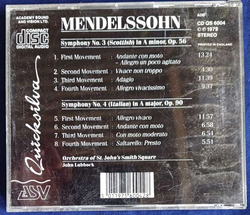 Mendelssohn cd