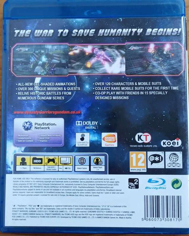 Dynasty Warriors Gundam 3 for PS3
