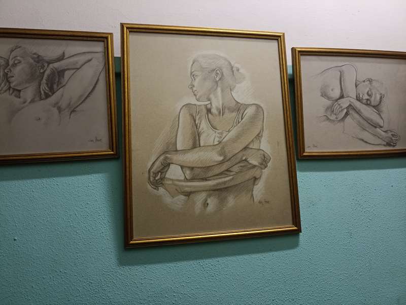 Francine Von Hove pencil sketches