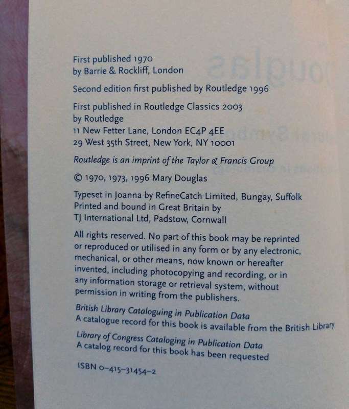 Natural Symbols by Mary Douglas