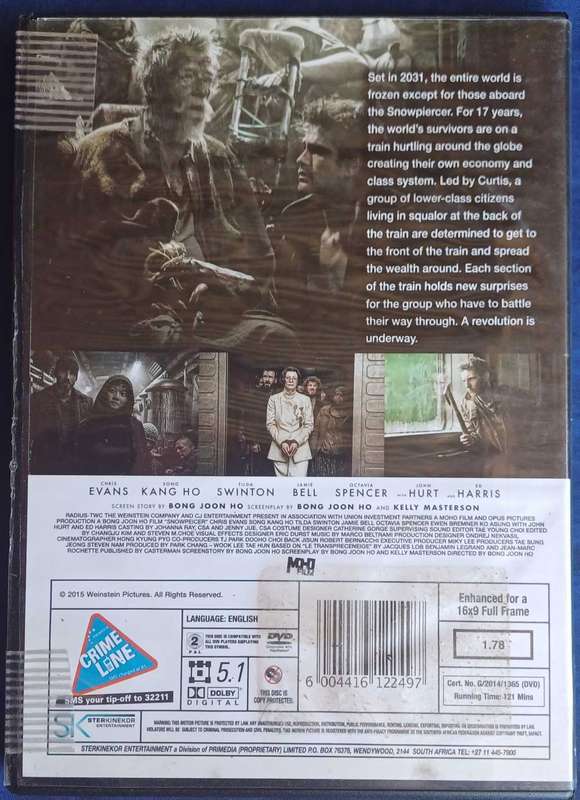 Snowpiercer dvd