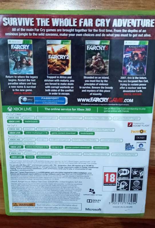 Farcry The Wild Expedition Xbox 360