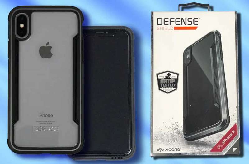 X-Doria Defense Shield iPhone X Military Protective Case Cover Black & Clear