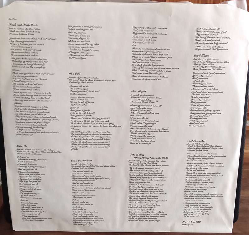 THE BEACH BOYS - TEN YEARS OF HARMONY LP VINYL RECORD. DOUBLE ALBUM.
