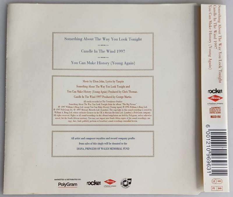 Elton John - Something about the way you look tonight cd