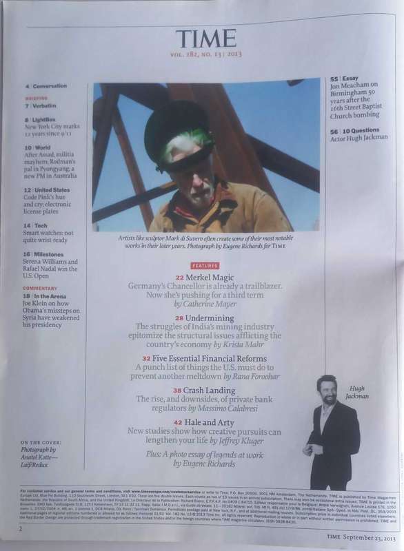 Time magazine September 23, 2013