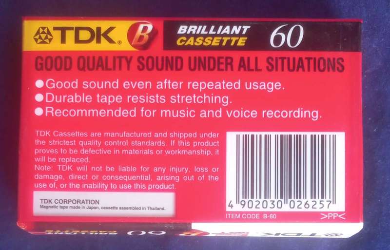 TDK B60 tape *sealed*