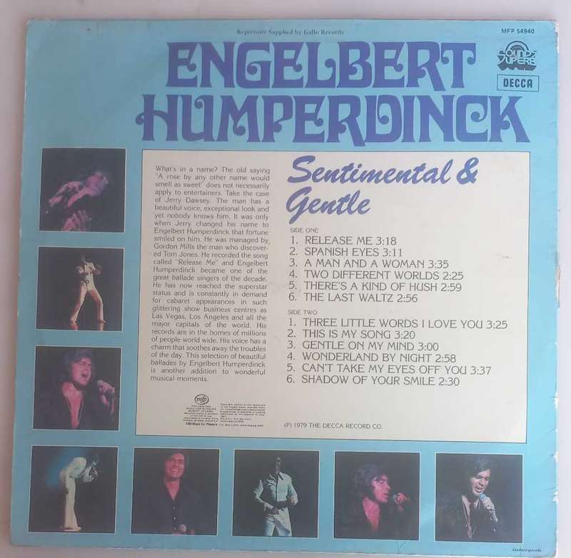 Engelbert Humperdinck - Sentimental & gentle LP