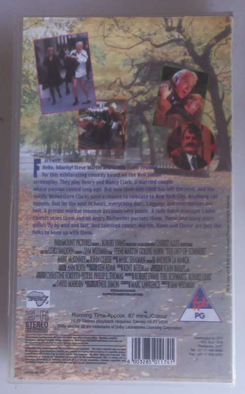 The out of towners VHS