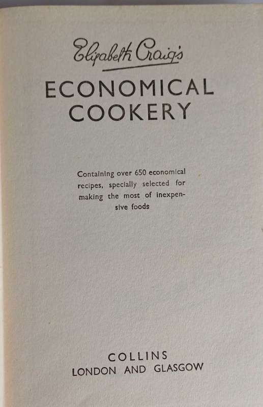 Elizabeth Craig`s economical cookery