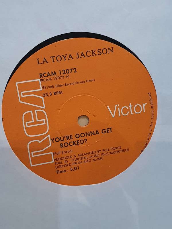 La Toya Jackson  You`re Gonna Get Rocked - Single Vinyl