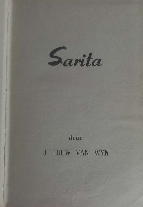 Sarita deur J Louw van Wyk