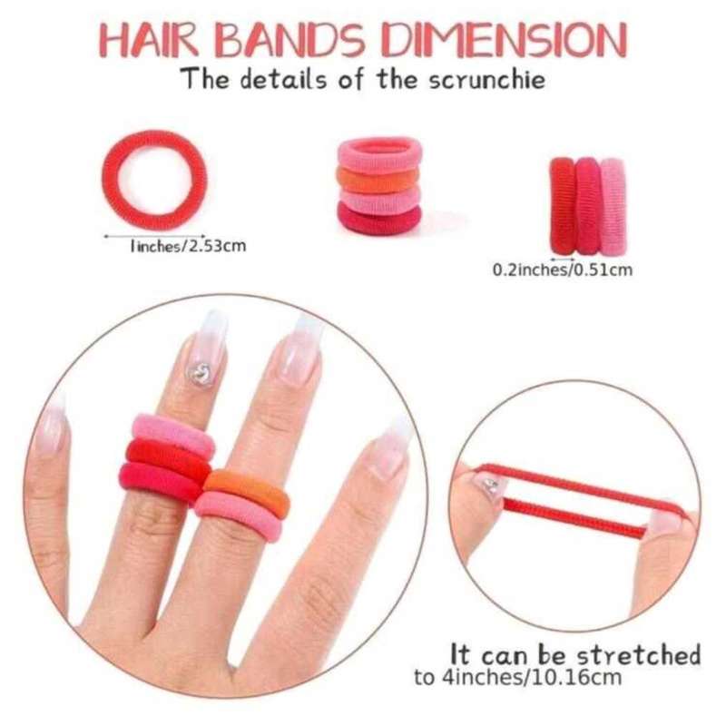 Baby Hair Ties Girl,Artrylin Elastic Hair Bands Ties Small Size Rubber Band (100 PCS Multicolor)