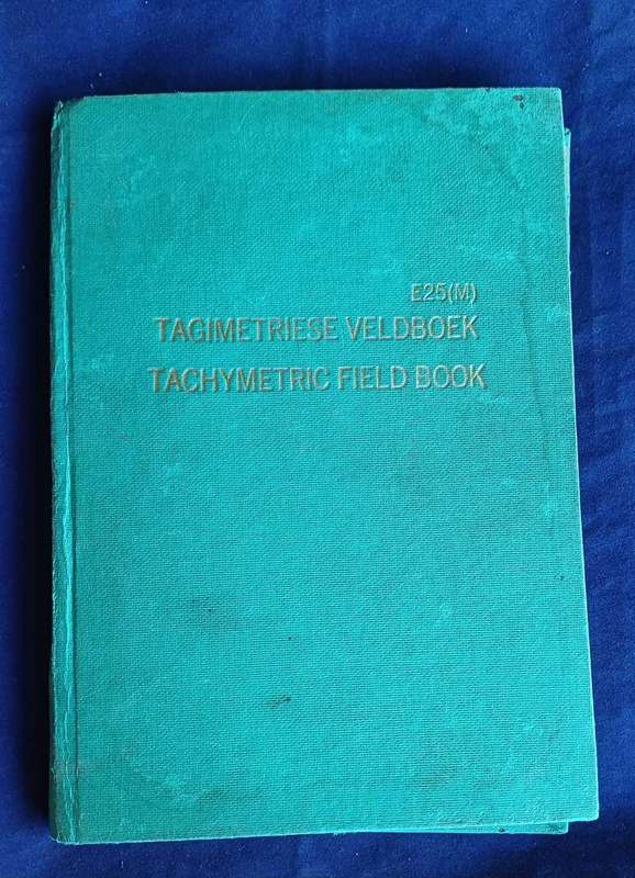 Two Tachymetric field books (S.A.R.)