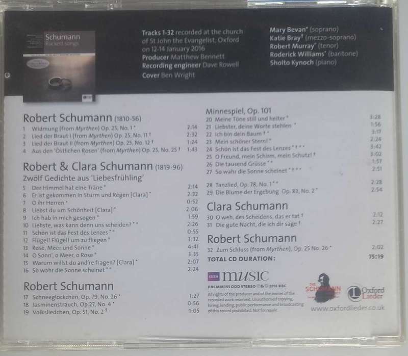 Schuman Ruckert songs cd