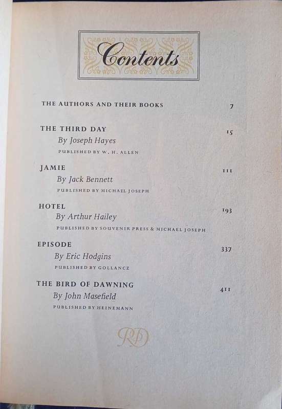 Reader's digest condensed book: The third day, Jamie, Hotel