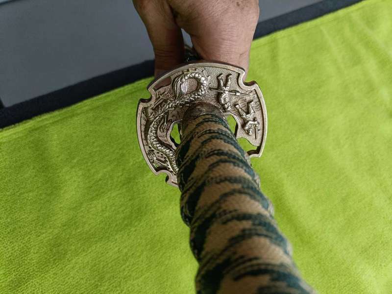 Green Samurai katana