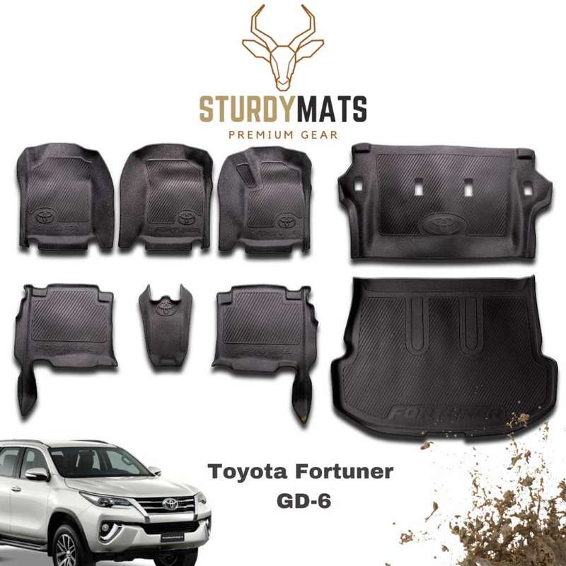 Toyota Fortuner GD-6 2016+ Heavy duty Moulded Mats
