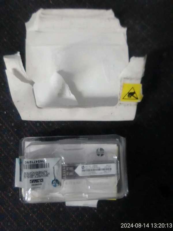 HP X121  1G SFP LC SX Transceiver. Insurance Salvage.  Package damaged Still New.
