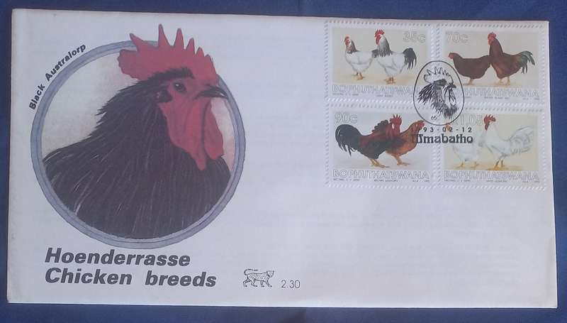 First day envelope - Chicken breeds