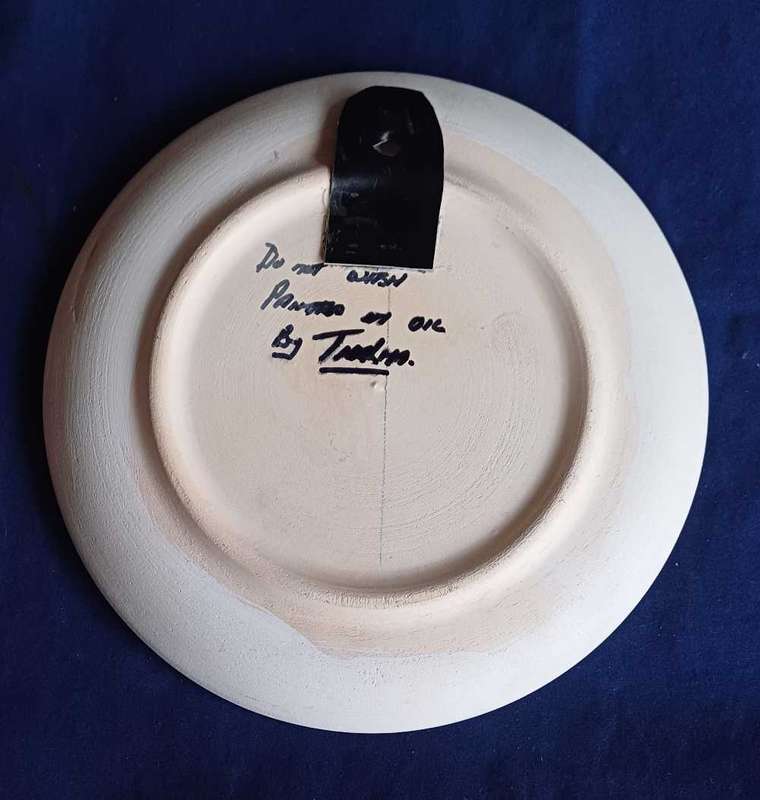 Hand painted plate